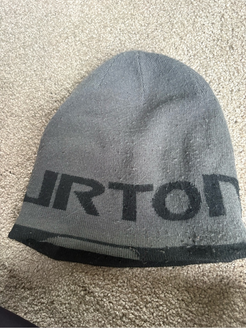 Burton Gray Knit Beanie - Gray/Black